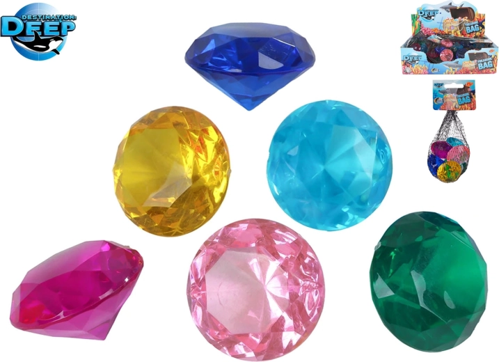 Destination Deep diamanti di plastica scintillanti – set da 6 pezzi
