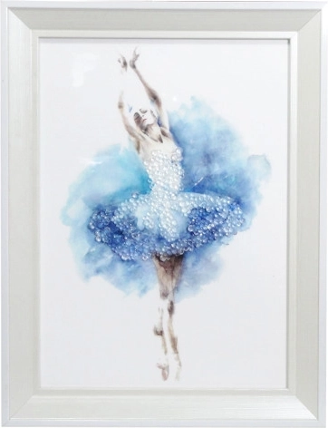 Quadro con ballerina incorniciato 24 × 34 cm