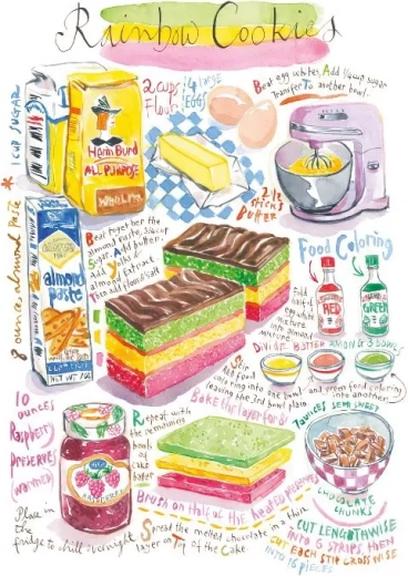 Puzzle Magnolia biscotti arcobaleno 1000 pezzi