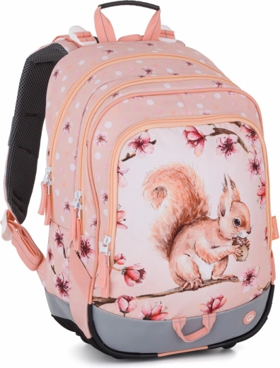 Bagmaster Alfa 26 zaino scolastico a tre scomparti scoiattolo