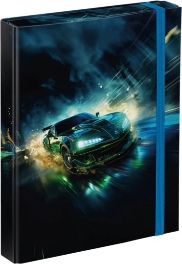 Baagl cartellina per quaderni scolastici A5 auto da corsa