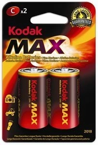 Batterie alcaline KODAK Alkaline Max C 1,5 V, 2 pz
