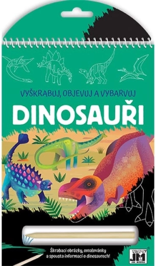 Gratta, scopri e colora i dinosauri