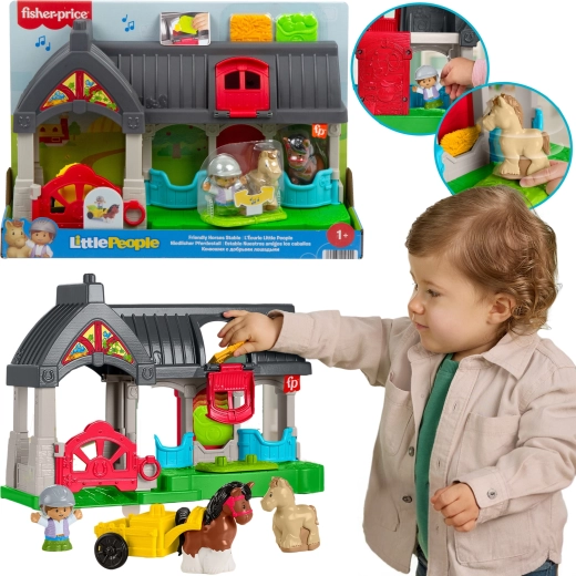 Stalla interattiva FISHER‑PRICE Little People con cavallini e personaggi