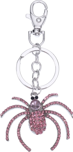 Portachiavi ragno color argento