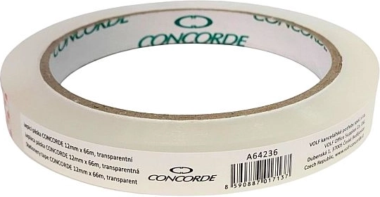 Nastro adesivo CONCORDE 12 mm × 66 m, trasparente