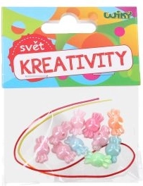 Perline colorate con cordoncino