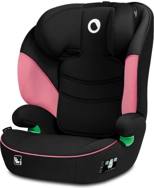 Seggiolino auto per bambini Lionelo Lars i-Size per bambini 100-150 cm, 15-36 kg, rosa