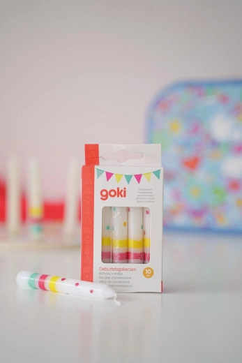 Set di candeline di compleanno dipinte a mano