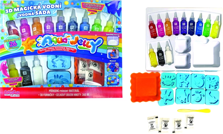 Aqua Jelly 3D personaggi magici – grande set creativo