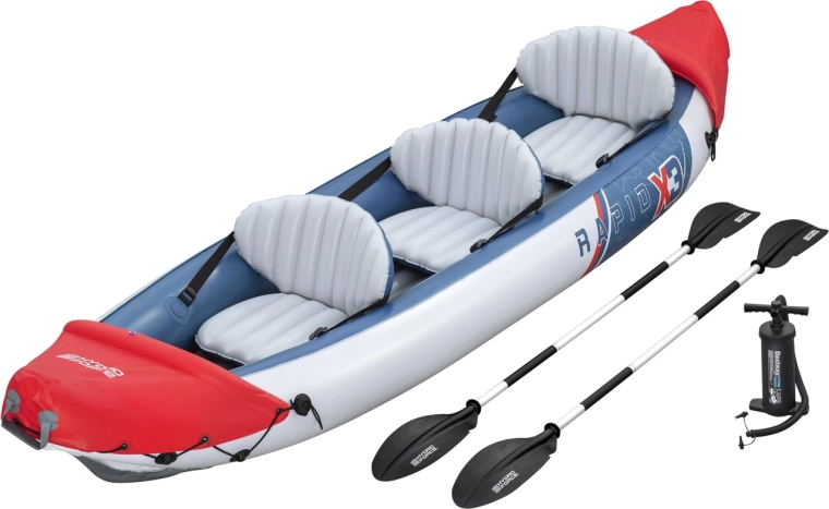 Set kayak Bestway Hydro Force Rapid X3 per 3 persone