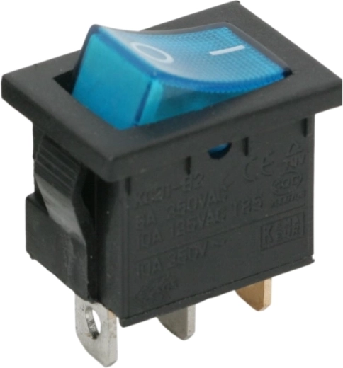 Interruttore a bilanciere con illuminazione blu
