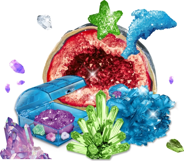 Kosmos Cristalli crescenti di varie forme – kit scientifico