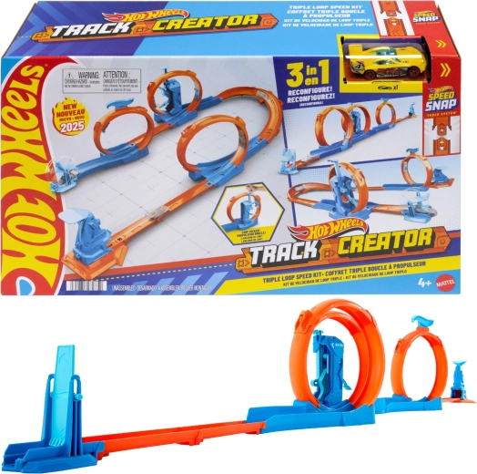 Pista hot wheels track creator – tre loop