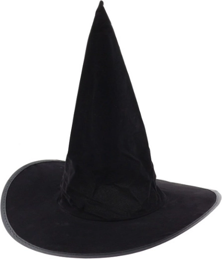 Cappello da strega per bambini in materiale floccato, taglia S