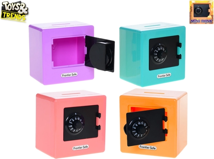 Salvadanaio mini cassaforte con lucchetto a combinazione
