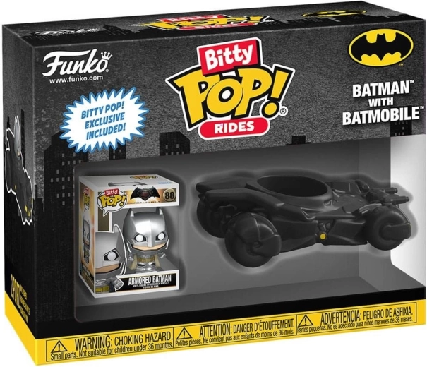 Funko Bitty Pop! Rides Batman con la Batmobile - 1 pezzo