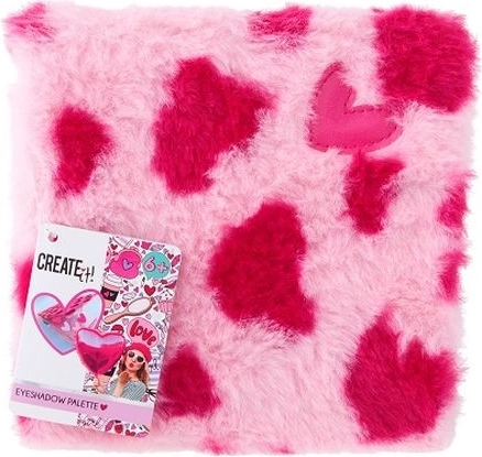 Create it! Love astuccio in peluche con palette di ombretti