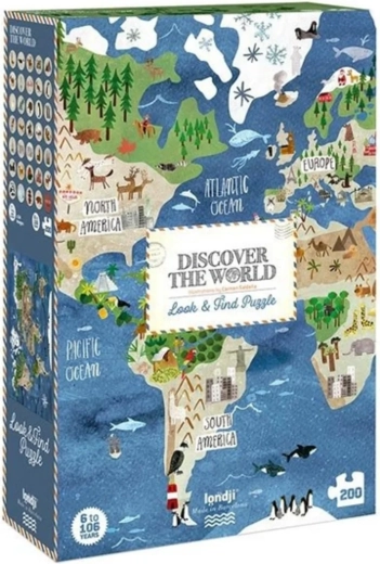 Puzzle mappa del mondo Londji