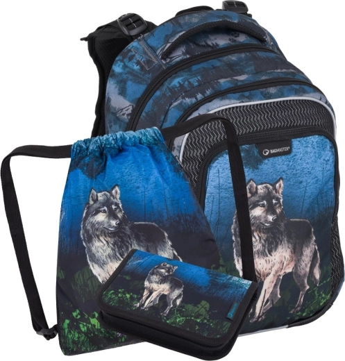 Bagmaster Lumi 24 F set scolastico per alunni di prima elementare lupo