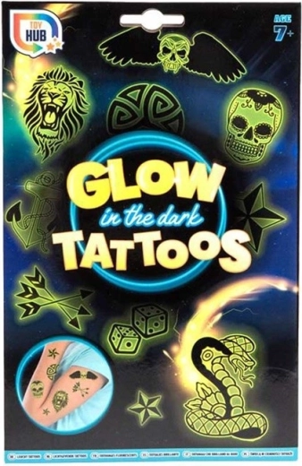 Tatuaggi che brillano al buio – set di 2 fogli