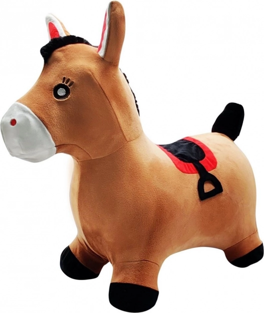 Cavallo saltellante gonfiabile in peluche