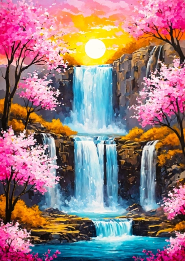 Puzzle Enjoy Cascata di ciliegi 1000 pezzi