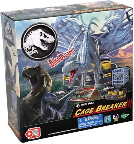 Epoch Jurassic World Cage Breaker – gioco interattivo con dinosauro