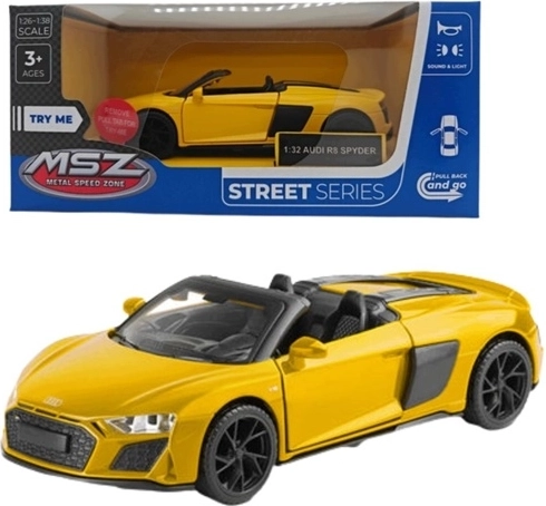 Modello MSZ Audi R8 Spyder con effetti luminosi e sonori, rosso