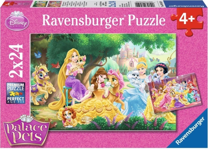Puzzle RAVENSBURGER DISNEY principesse e i loro cuccioli 2×24 pezzi