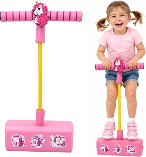 Woopie pogo jumper in schiuma per bambini – unicorno