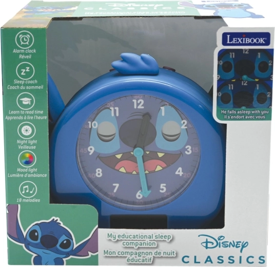 Sveglia educativa Lexibook Stitch con luce notturna
