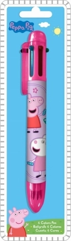 Penna a sfera 6 colori PEPPA PIG