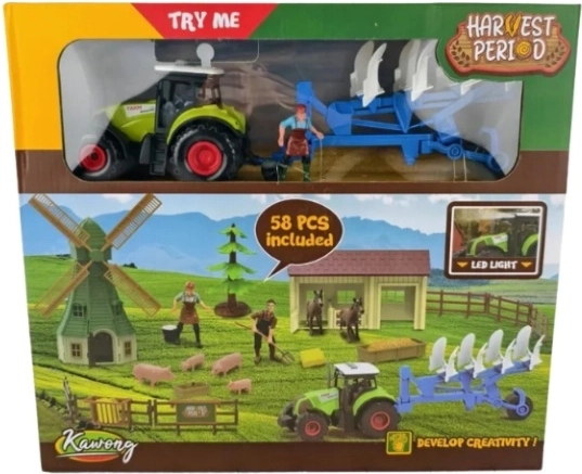 Set agricolo con trattore con luci e suoni
