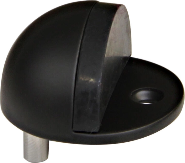 Fermoporta in acciaio inox 43 × 24 mm, nero opaco