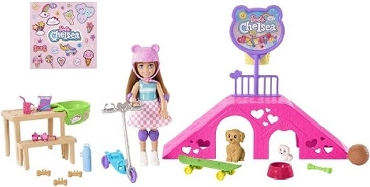 Set di gioco skatepark Barbie Chelsea