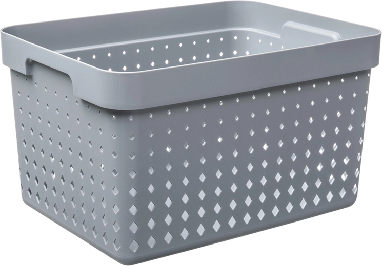 Cestino portaoggetti Seoul grande, grigio