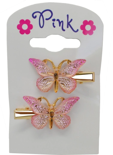 Set di 2 fermagli per capelli Farfalla