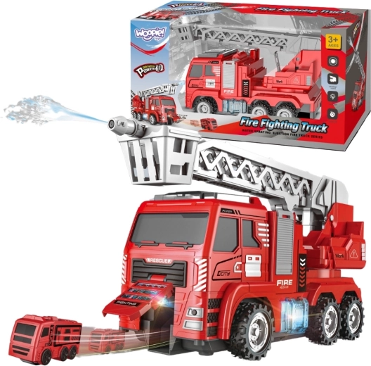 Camion dei pompieri interattivo WOOPIE con scala mobile