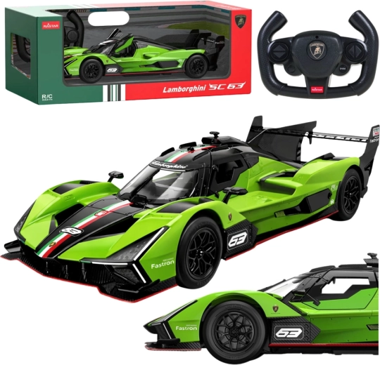 Auto RC Lamborghini SC63 1:14 verde di Rastar