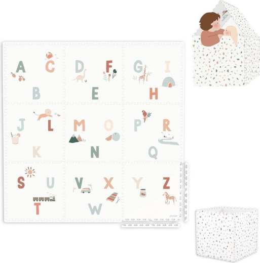 Tappeto da gioco e box contenitore 2 in 1 Play&Go EEVAA alphabet