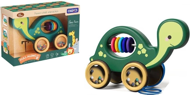 Tartarughina da trainare con sonaglio