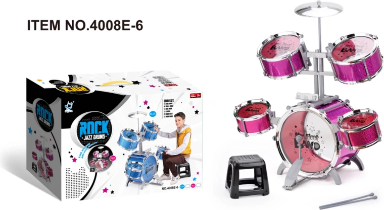 Grande batteria per bambini Rock Band blu