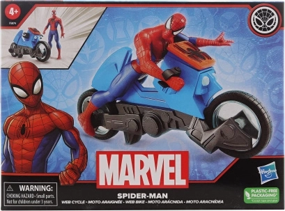 Marvel Spider‑Man: moto con action figure