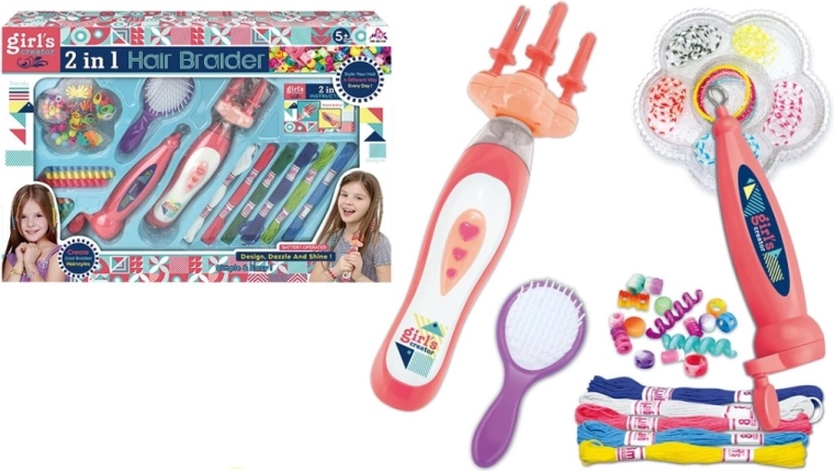 Set di perline per intrecciare i capelli a batteria