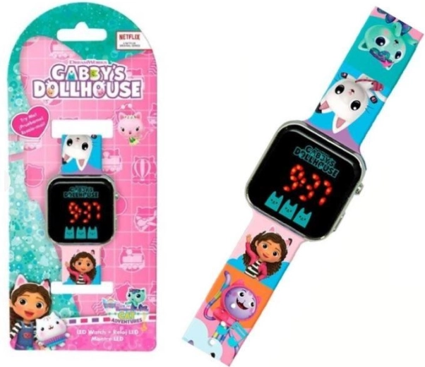 Orologio LED per bambini GABIN LA CASA DEL GATTINO