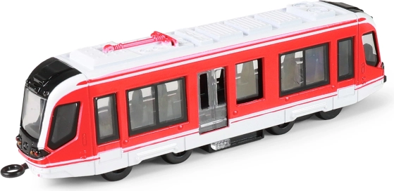 Tram a metallo rossa 20 cm