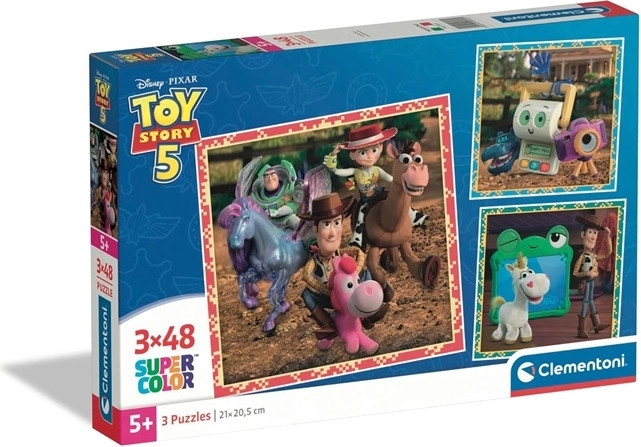 Puzzle per bambini Clementoni Toy Story Square 3×48 pezzi