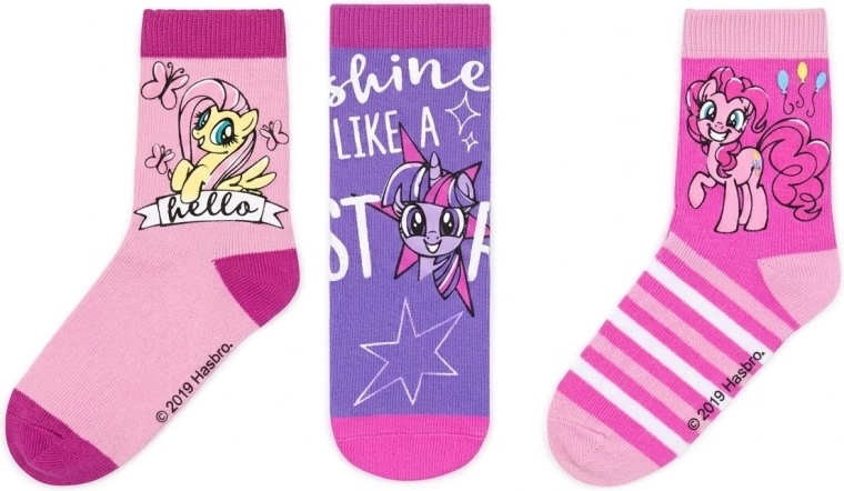 Calzini per bambini My Little Pony – set da 3 paia