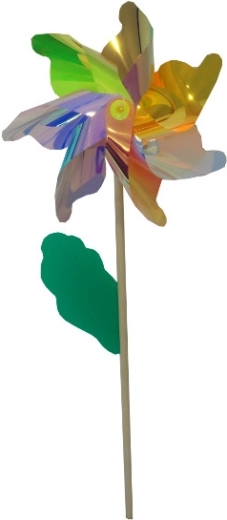 Girandola con manico in legno 75 cm